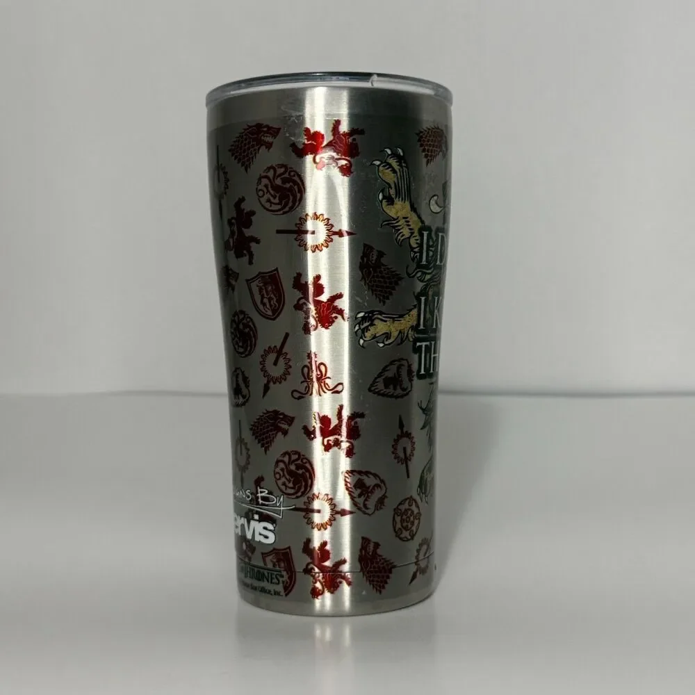 Tervis Game of Thrones I Drink and I Know Things Tumbler 20oz Stainless w Lid